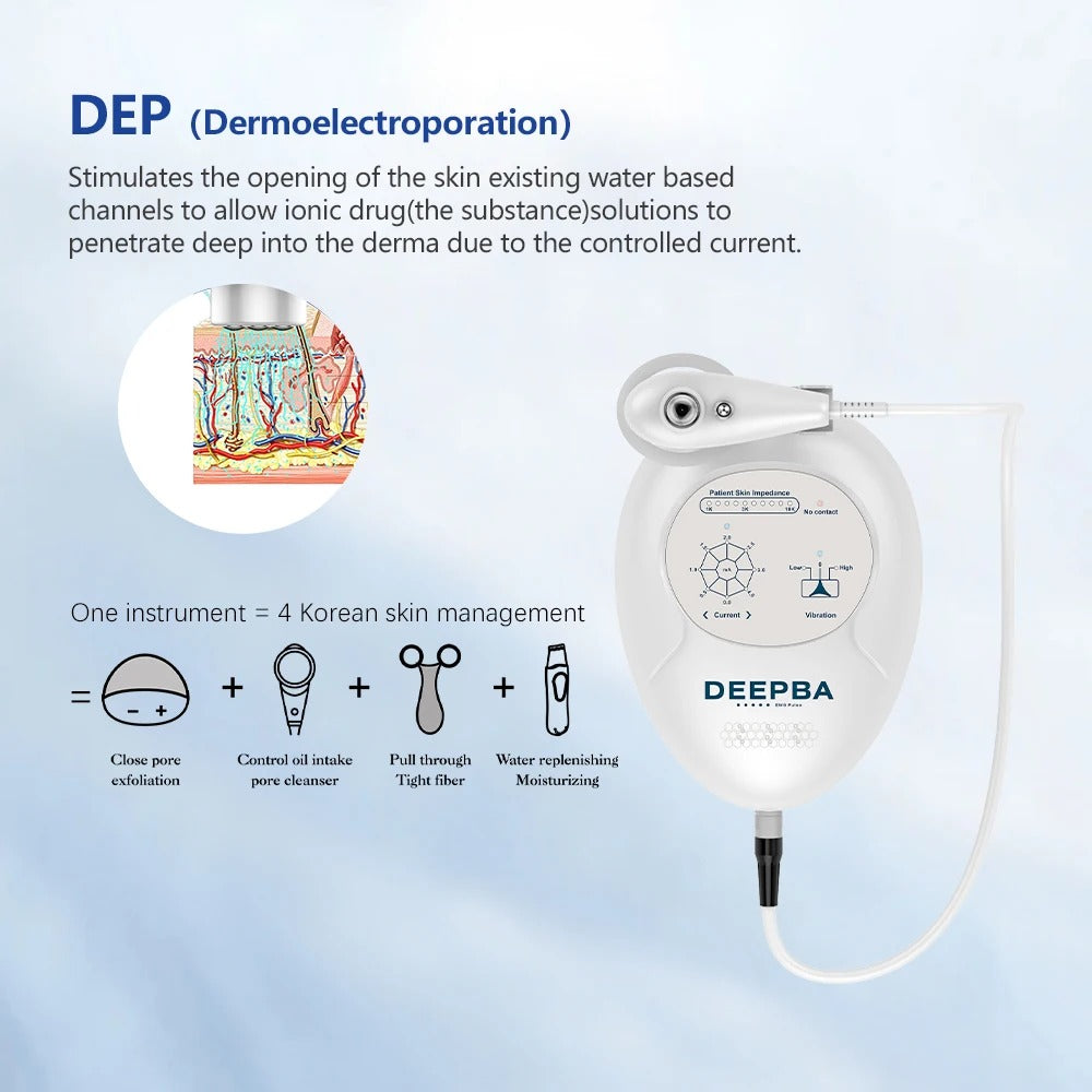 Dermoelectroporation DEP Superconducting Deepba Skin Tightening Skin Lifting Machine Facial Beauty Machine For Better Absorption