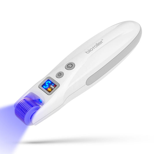Dr Pen Auto Derma Roller Micro Current Bio Roller EMS Lift Microneedling Skin Rejuvenate Collagen+LED Light Threpay